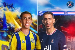 回归儿时母队首秀，巴黎为迪马利亚送祝福：祝你好运❤️